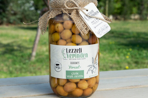 Çizik Yeşil Zeytin Edremit – 600 Gr