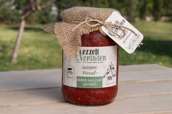 Ev Yapımı Tatlı Biber Salçası Gaziantep – 650 Gr