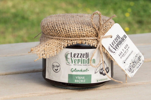 Doğal Ev Yapımı Vişne Reçeli – 400 Gr