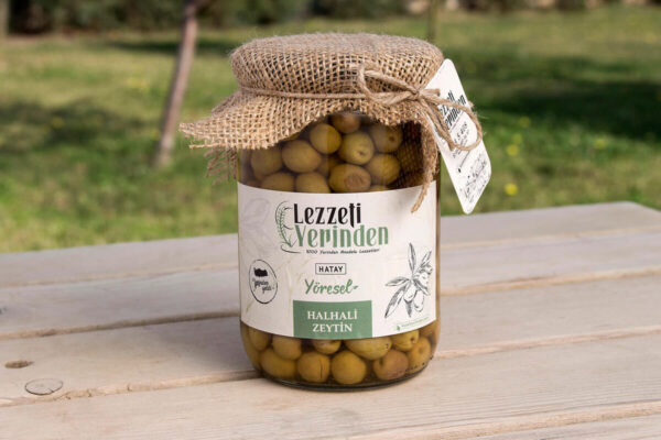 Halhali Yeşil Zeytin Hatay – 400 Gr